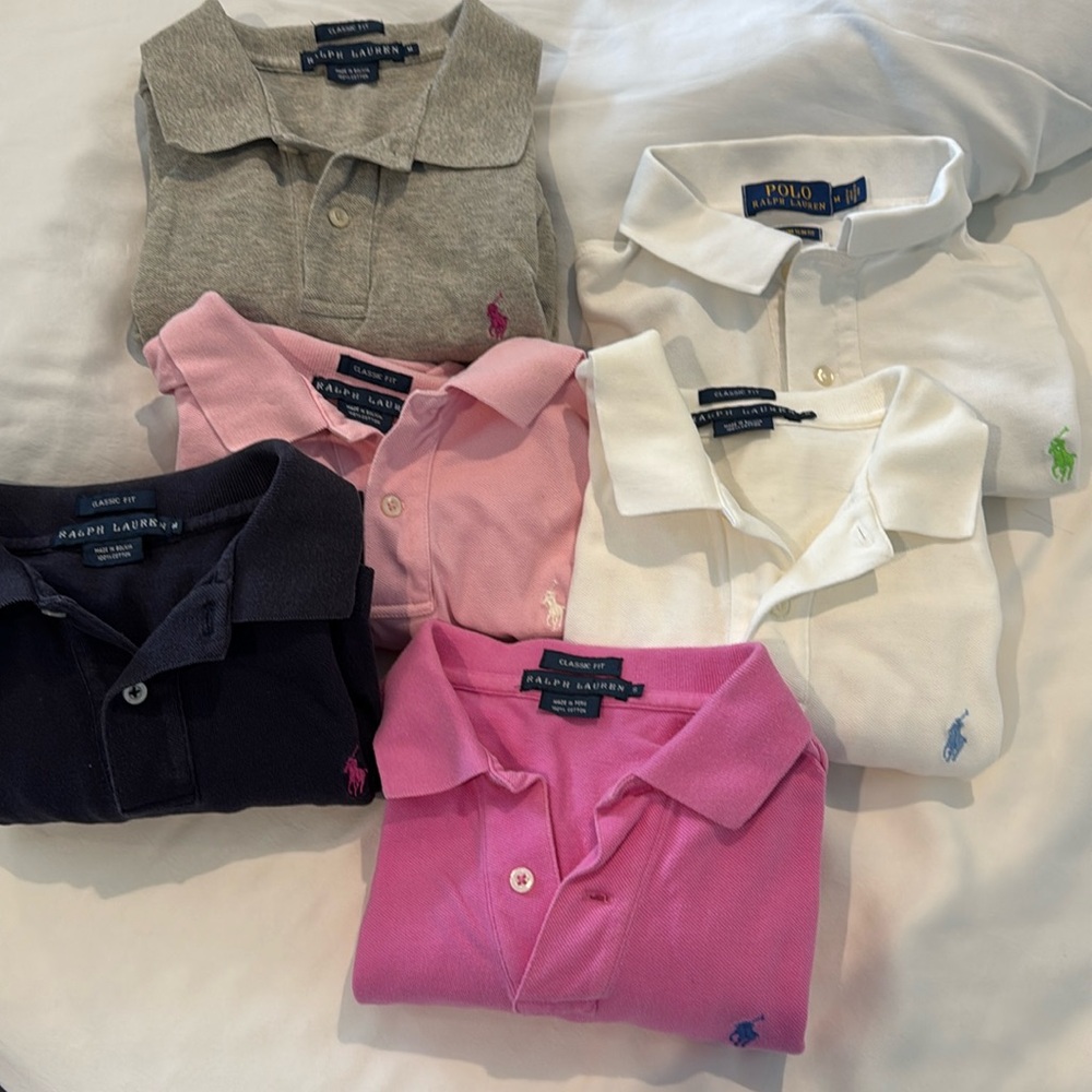 Ralph Lauren Polo Short Sleeve collard shirts $50 for all 5. Used